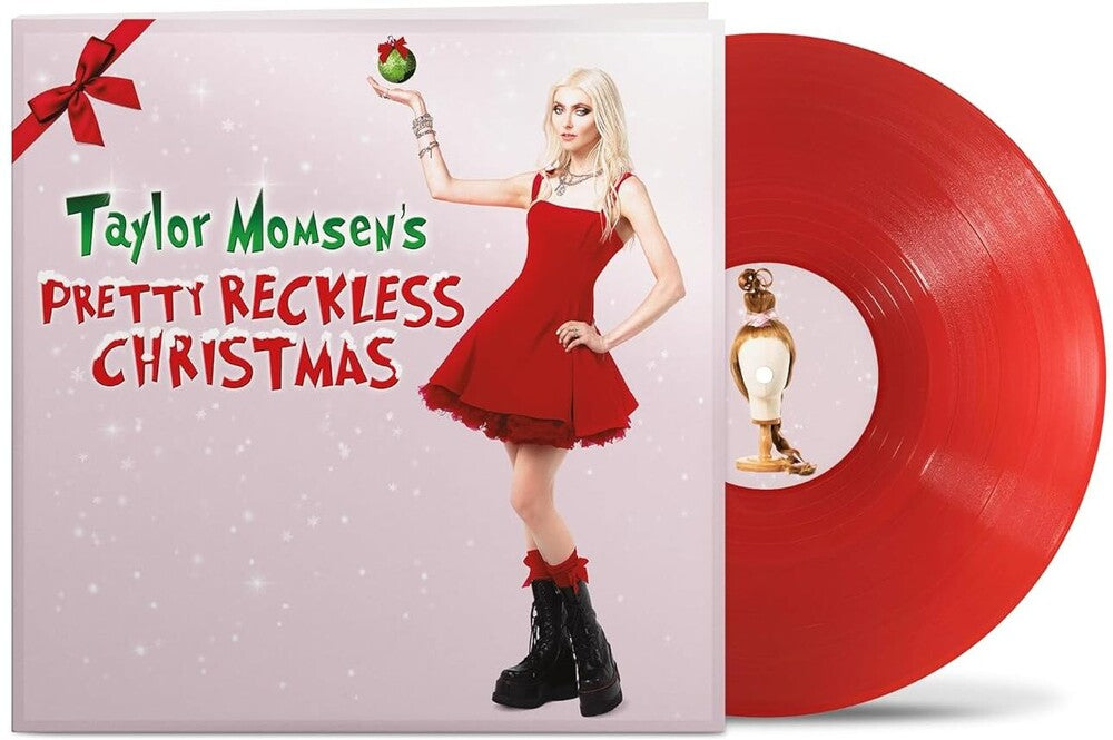 the album cover for The Pretty Reckless - Taylor Momsen's Pretty Reckless Christmas (EP) [Translucent Ruby Vinyl]