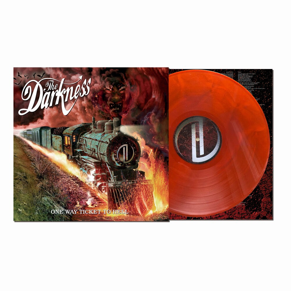 the album cover for The Darkness - One Way Ticket To Hell And Back (20th Anniversary)