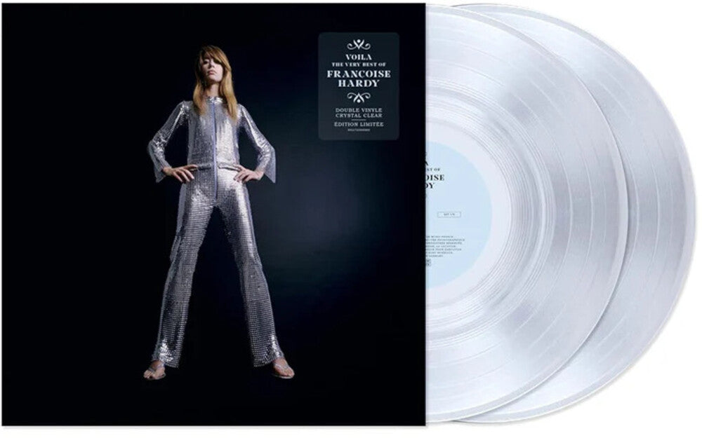 the album cover for Hardy, Francoise - Voila: The Very Best Of - Limited Crystal Clear Vinyl