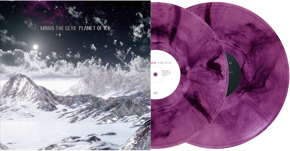 the album cover for Minus The Bear - Planet of Ice (purple Smoke Vinyl/2lp)