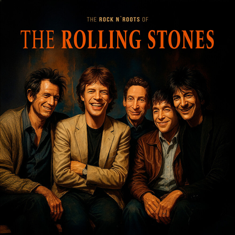 the album cover for The Rolling Stones - Rock N Roots Of [Clear Vinyl]