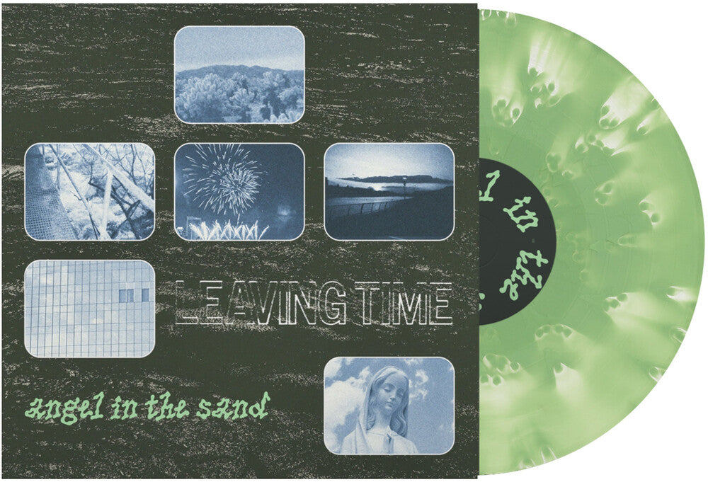 the album cover for Leaving Time - Angel in the Sand