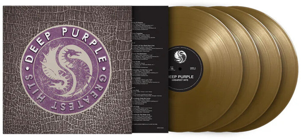 the album cover for Deep Purple - Greatest Hits [Colored Vinyl] (Gol) [Limited Edition] [180 Gram] (Hol)