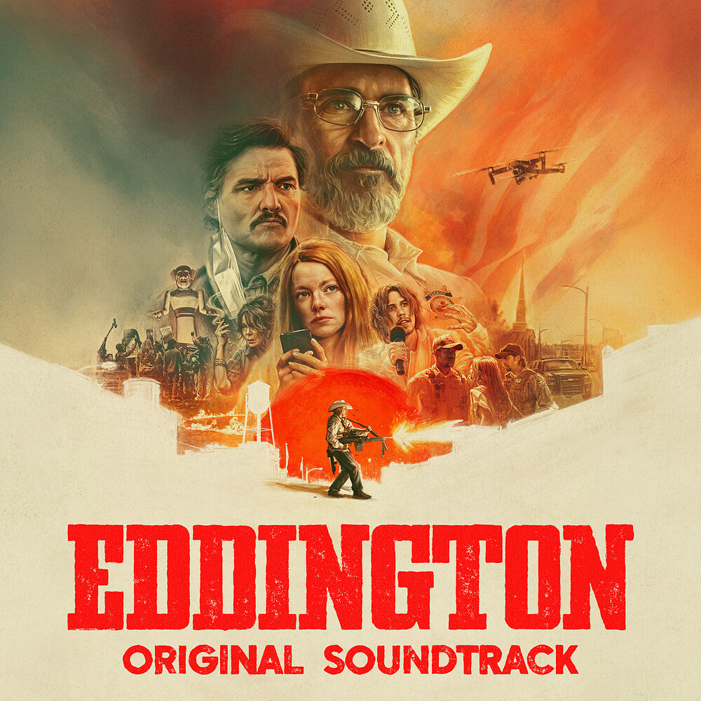 the album cover for Daniel Pemberton / Bobby Krlic - Eddington - O.S.T. [Red/Blue]
