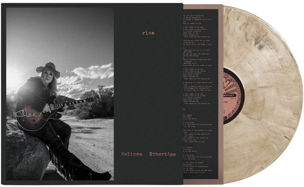 the album cover for Melissa Etheridge - Rise [Tan]