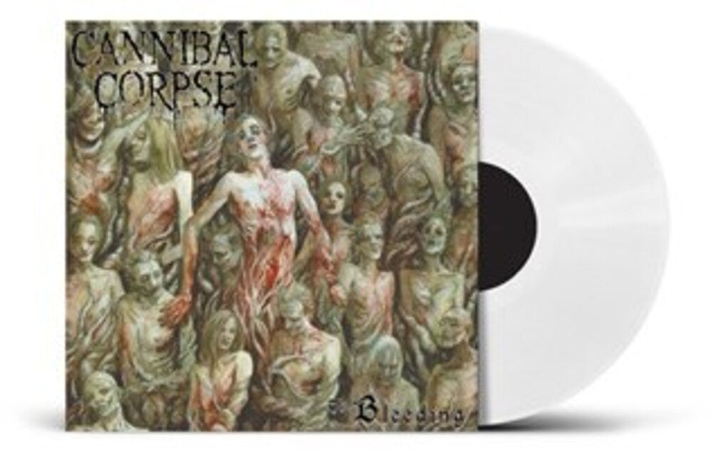 the album cover for Cannibal Corpse - Bleeding [White]