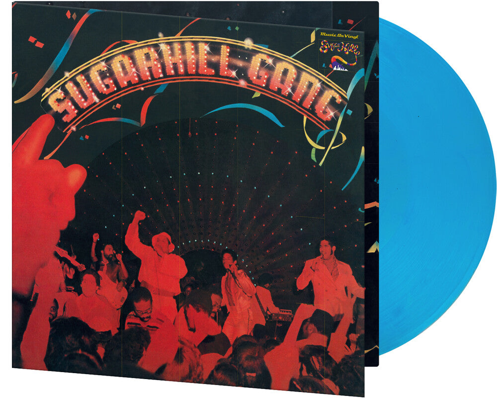 the album cover for Sugarhill Gang - Sugarhill Gang [Clear & Blue Marble 180 Gram]