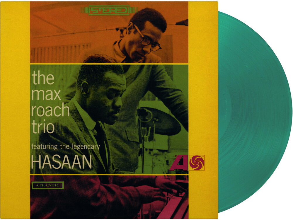 the album cover for Max Roach Trio - Max Roach Trio Featuring The Legendary Hasaan [Translucent Green 180 Gram]