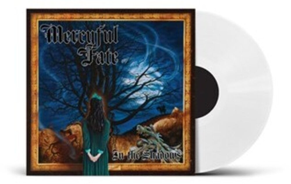 the album cover for Mercyful Fate - Into The Shadows - Uk Exclusive White Vinyl [Colored Vinyl]