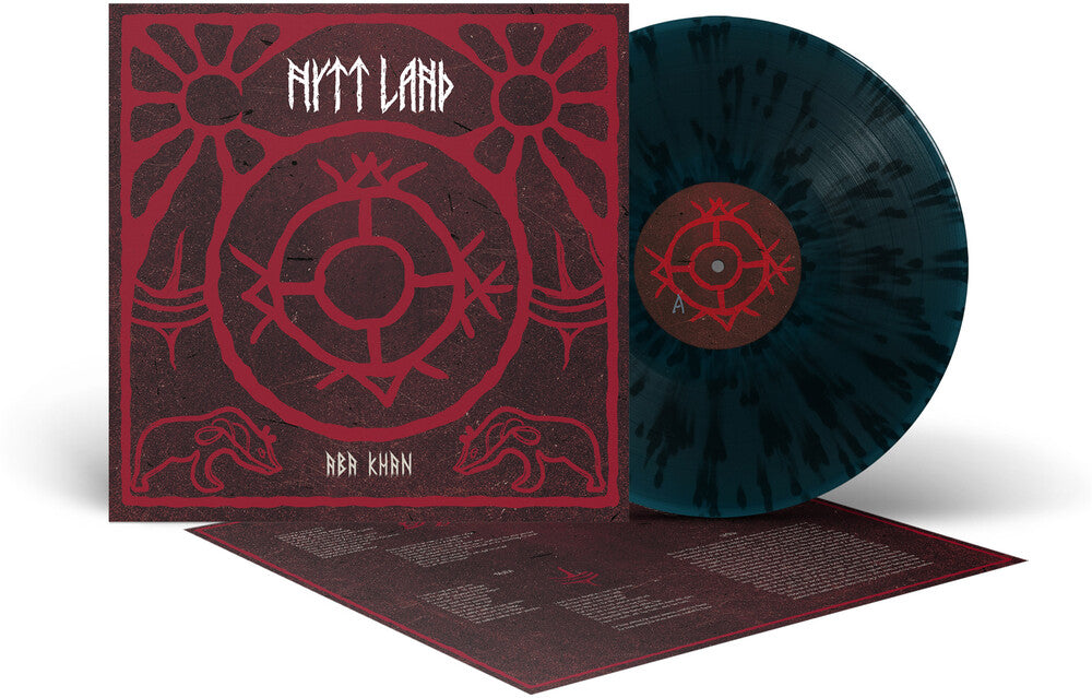 the album cover for Nytt land - Aba Khan [Black/Blue]