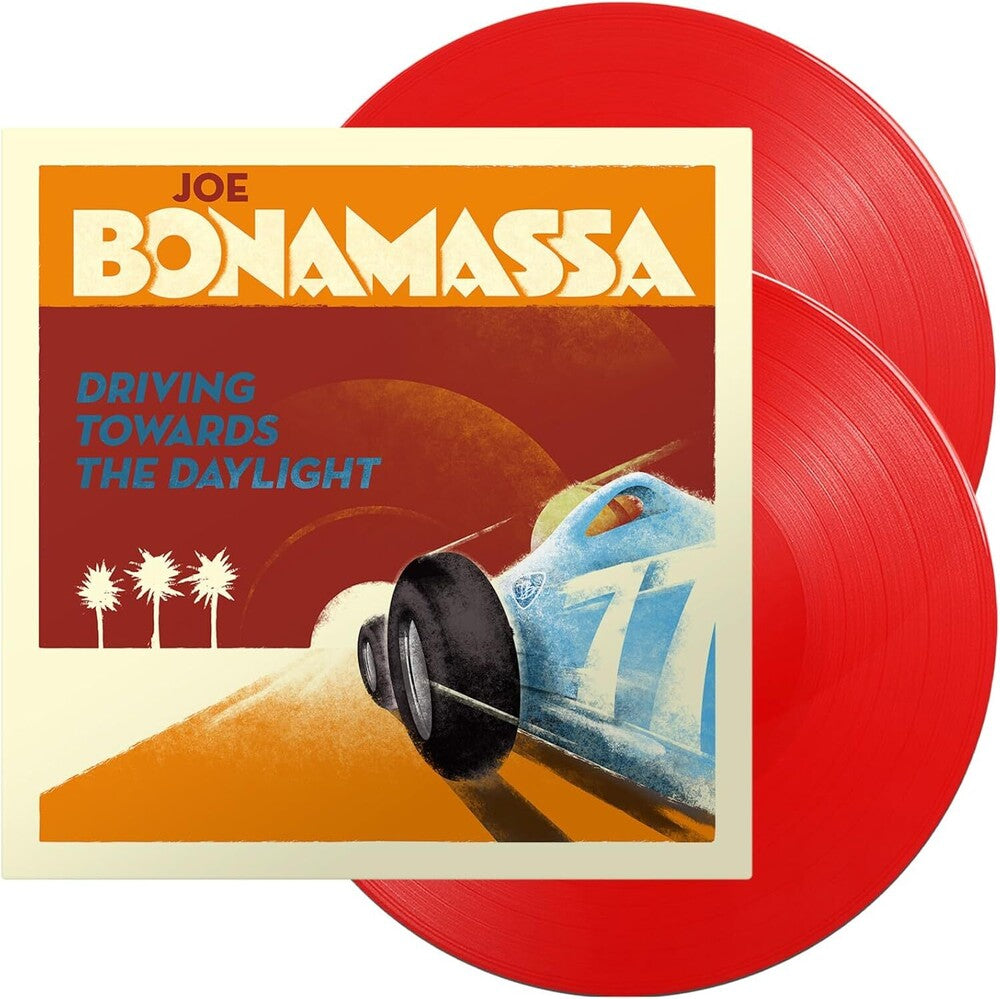 the album cover for Joe Bonamassa - Driving Towards The Daylight - Red Vinyl [Colored Vinyl]