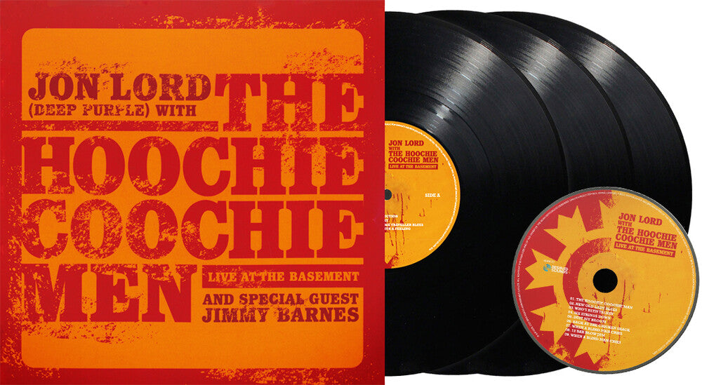 the album cover for Jon Lord  / Hoochie Coochie Men / Barnes,Jimmy - Live At The Basement (W/Cd) (Fra)
