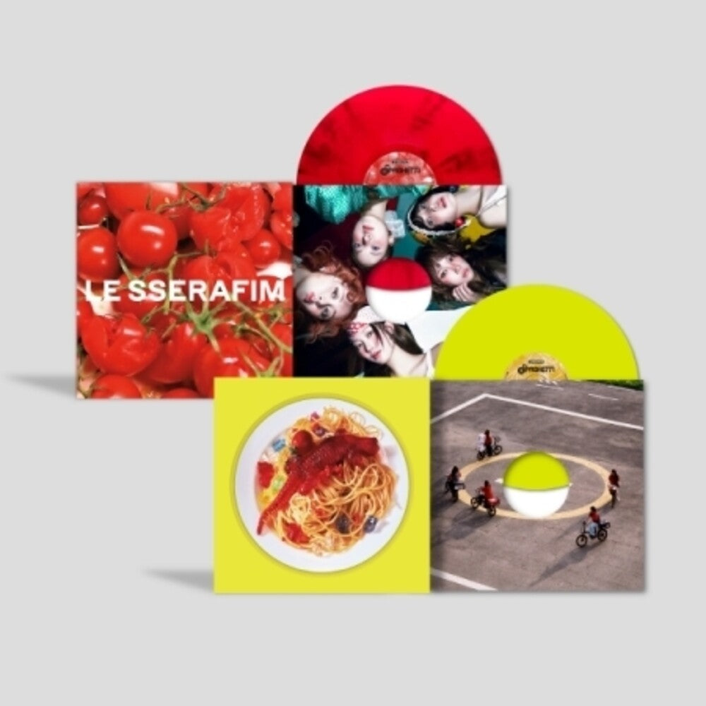 the album cover for LE SSERAFIM - Spaghetti (Asia)
