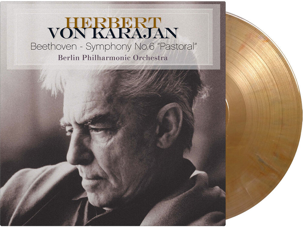 the album cover for Beethoven / Karajan / Berlin Philharmonic - Beethoven: Symphony No.6 Pastoral - Red Vinyl