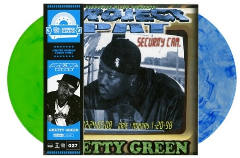 the album cover for Project Pat - Ghetty Green [Blue & Green]
