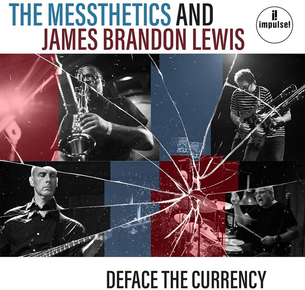 the album cover for Messthetics / James Lewis  Brandon - Deface The Currency