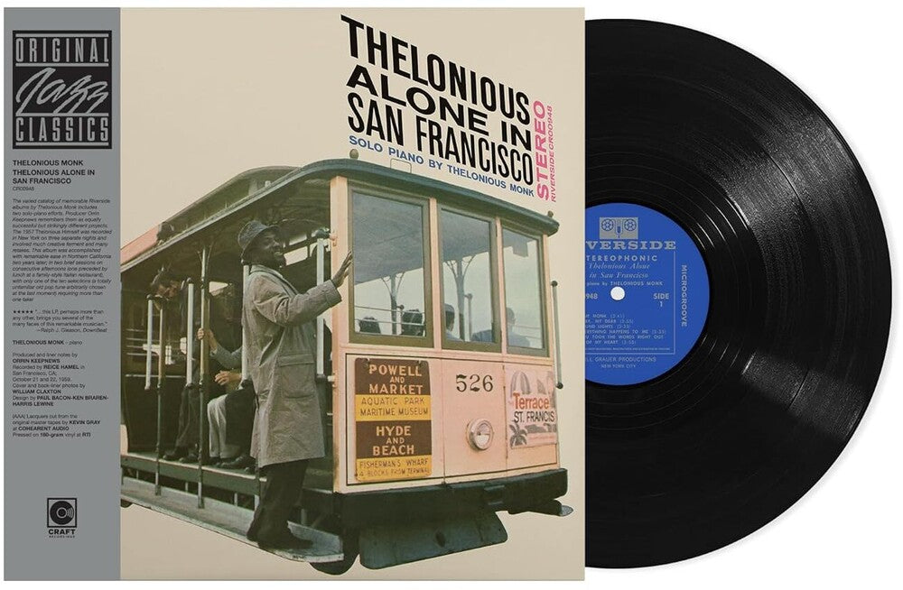 the album cover for Thelonious Monk - Thelonious Alone in San Francisco (Original Jazz Classics Series) [180 Gram]