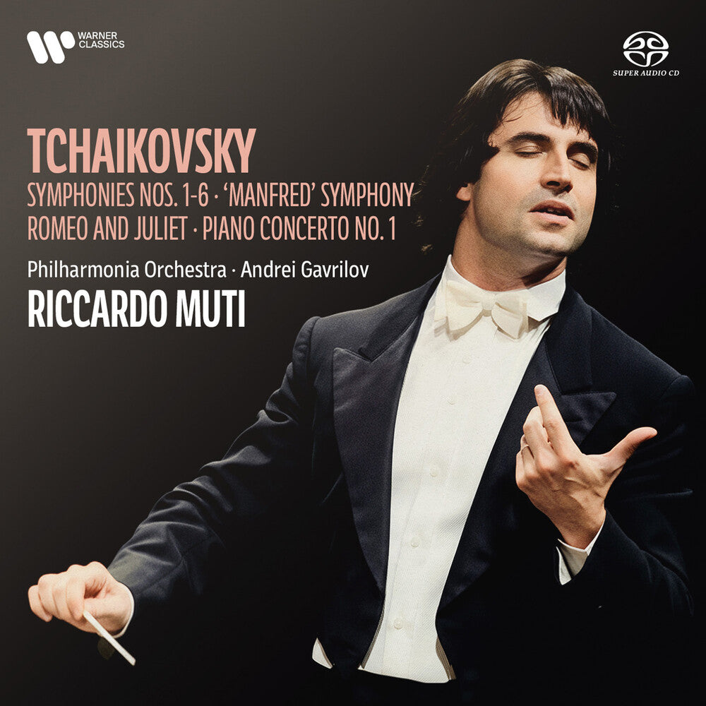 the album cover for Riccardo Muti  / Philharmonia Orchestra - Tchaikovsky: Symphonies 1-6, Manfred