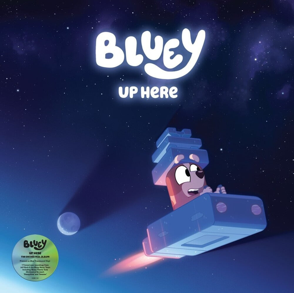 the album cover for Bluey - Up Here [Blue]