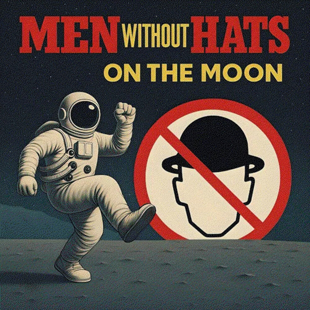 the album cover for Men Without Hats - On The Moon (Can)