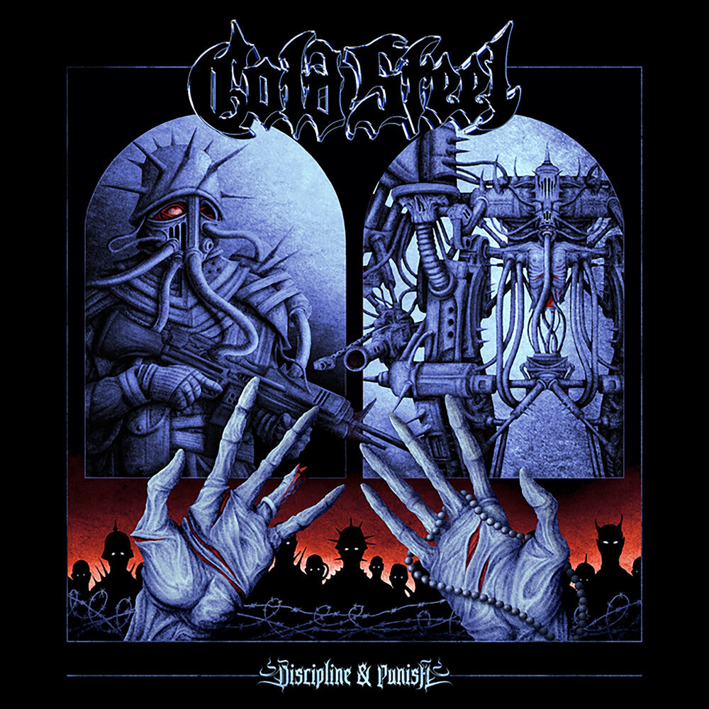 the album cover for Cold Steel - Discipline & Punish - Black Ice [Colored Vinyl]