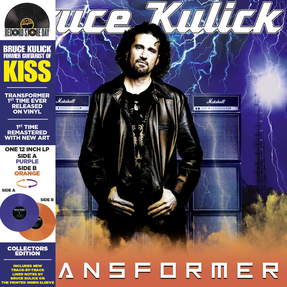 the album cover for Bruce Kulick - Transformer (Deluxe Limited Edition Reissue) [Colored Vinyl] [RSD 2026]