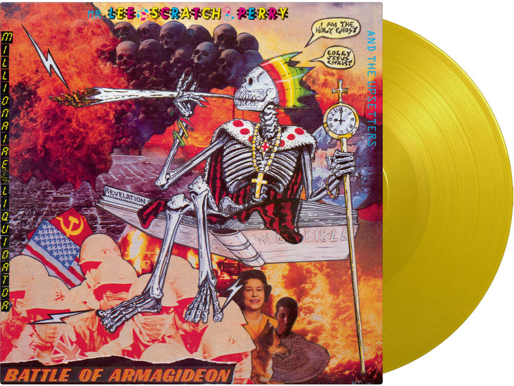 the album cover for Lee Perry  Scratch & The Upsetters - Battle Of Armagideon [Colored Vinyl] [Limited Edition] [180 Gram] (Ylw)