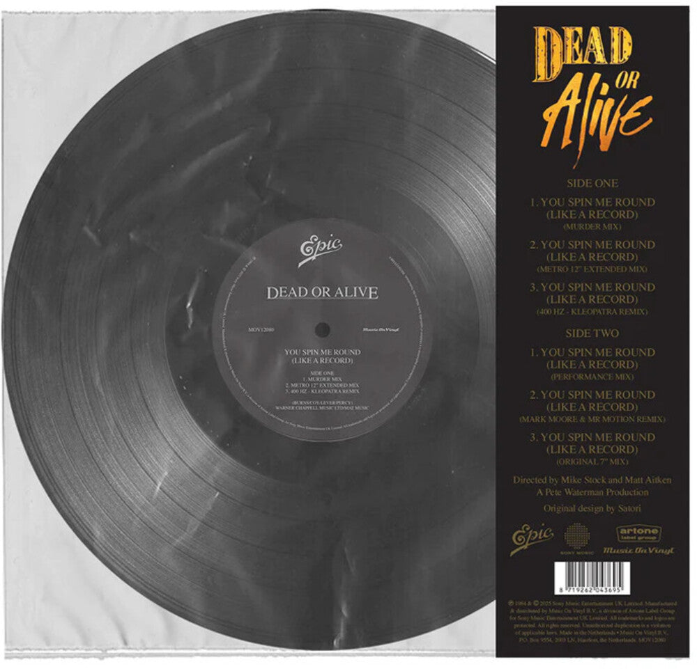 the album cover for Dead Or Alive - You Spin Me Round (Blk) [180 Gram] (Hol)