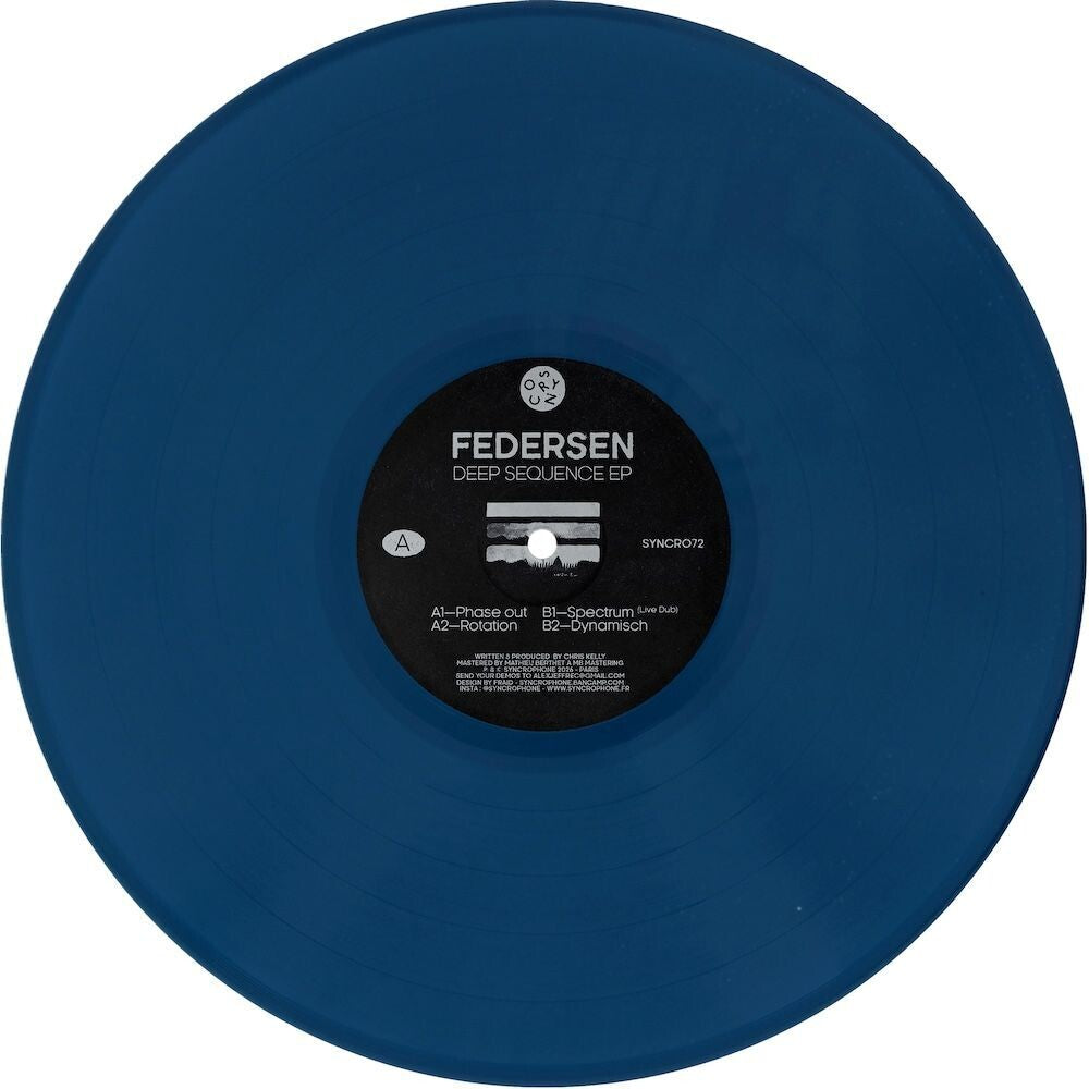 the album cover for Federsen - Deep Sequence (Blue) [Colored Vinyl] (Ep)