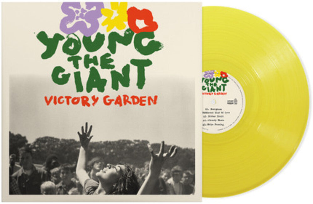 the album cover for Young The Giant - Victory Garden [Indie Exclusive Lemonade + seed paper DL card]