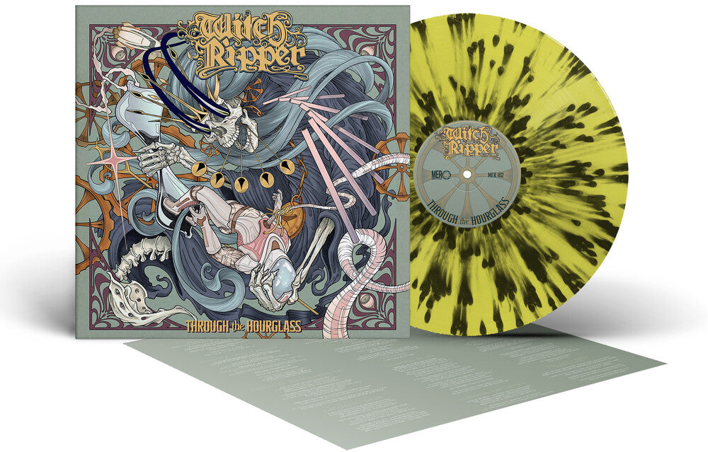 the album cover for Witch Ripper - Through The Hourglass [Yellow/Black]