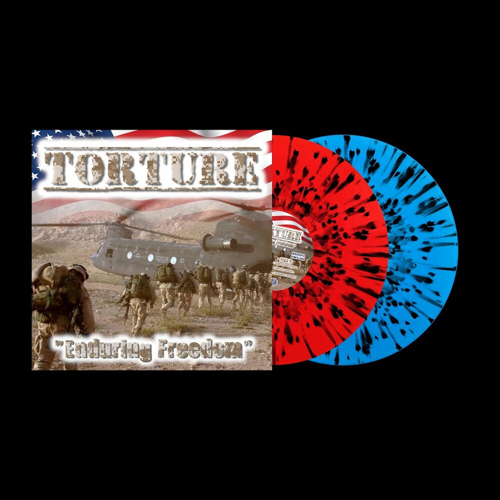 the album cover for Torture - Enduring Freedom [Black/Blue/Red]