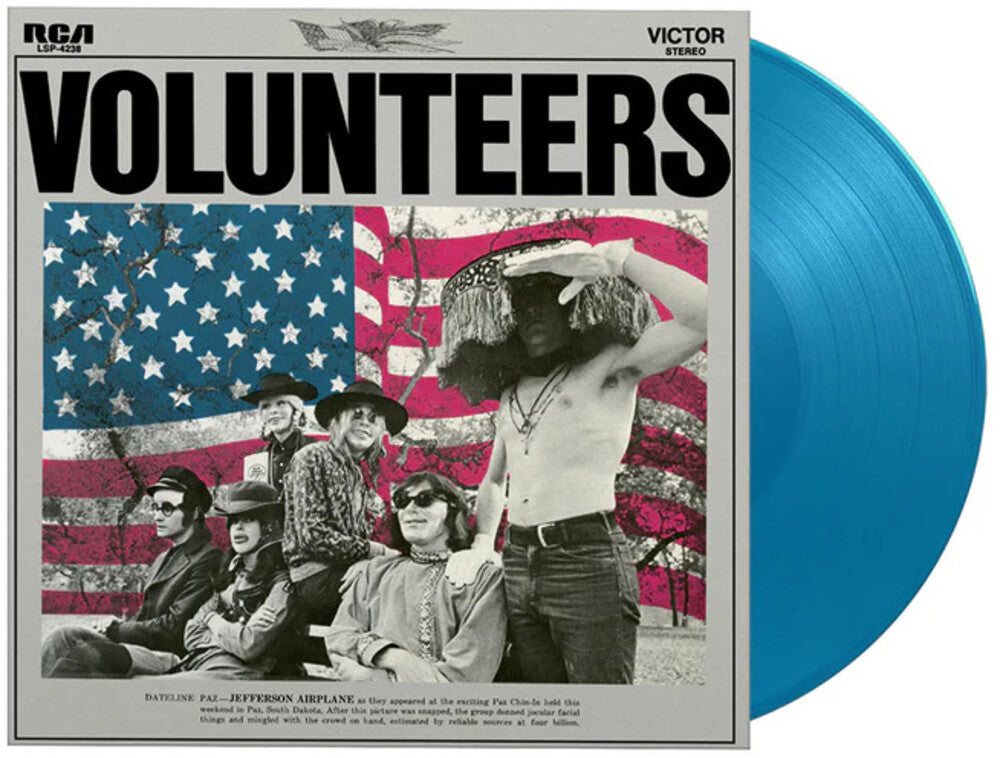 the album cover for Jefferson Airplane - Volunteers [180 Gram Blue]
