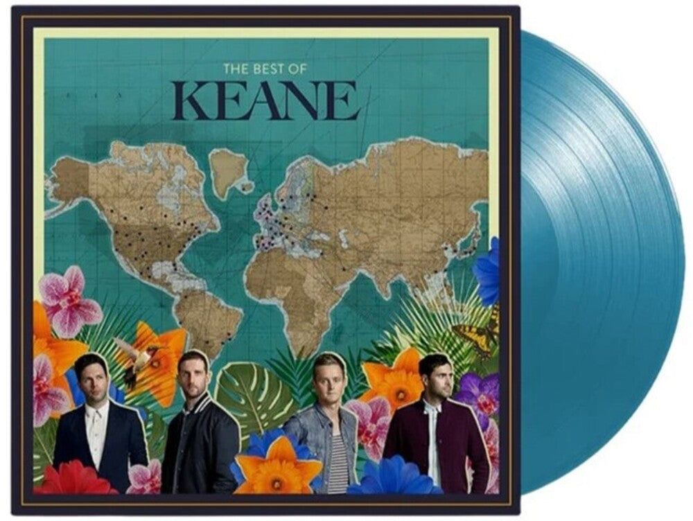the album cover for Keane - Best Of Keane - Aqua Vinyl (Aqu) [Colored Vinyl] (Ita)