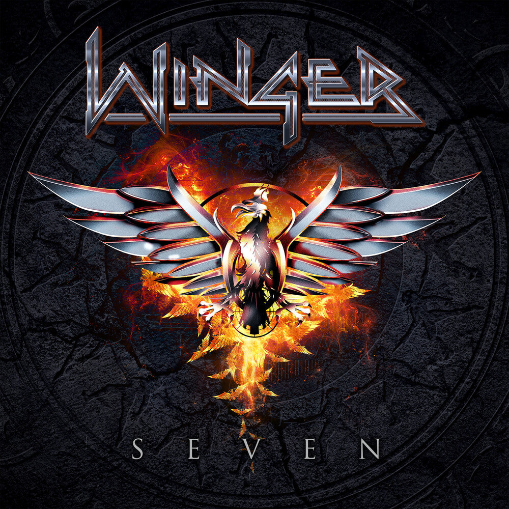 the album cover for Winger - Seven [Orange Marble]