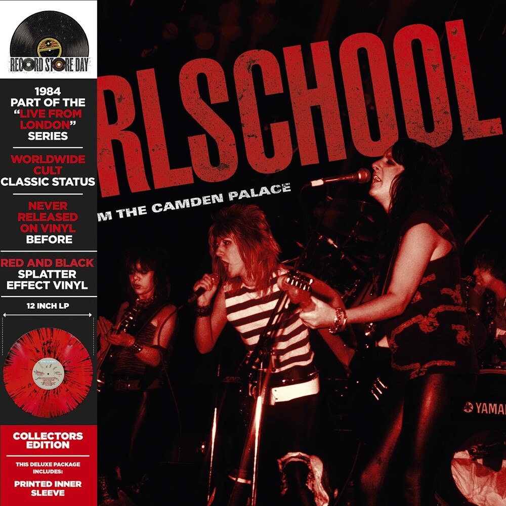 the album cover for Girlschool - Live From The Camden Palace [Red - Deluxe]