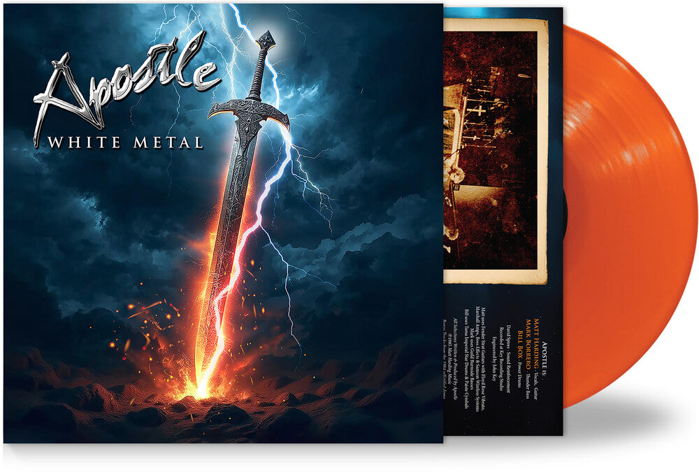 the album cover for Apostle - White Metal [Colored Vinyl]