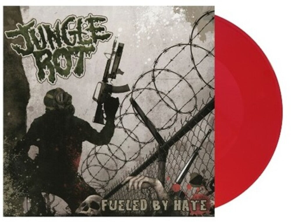 the album cover for Jungle Rot - Fueled By Hate - Green Vinyl [Colored Vinyl] (Grn) (Uk)