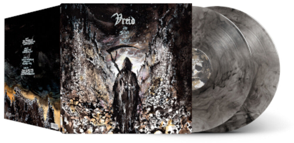 the album cover for Vreid - Skies Turn Black - Marbled [Colored Vinyl]