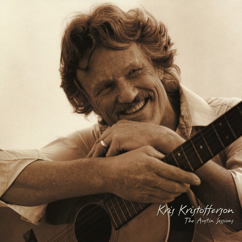 the album cover for Kris Kristofferson - Austin Sessions (25th Anniversary Edition) [Aqua]