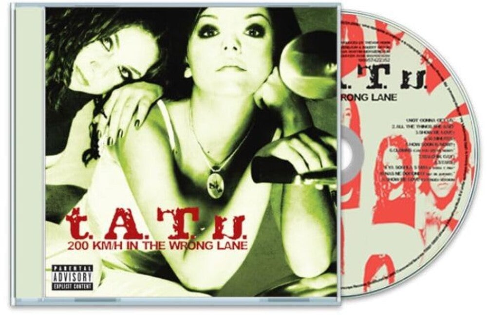 the album cover for T.A.T.U. - 200 Km/h In The Wrong Lane