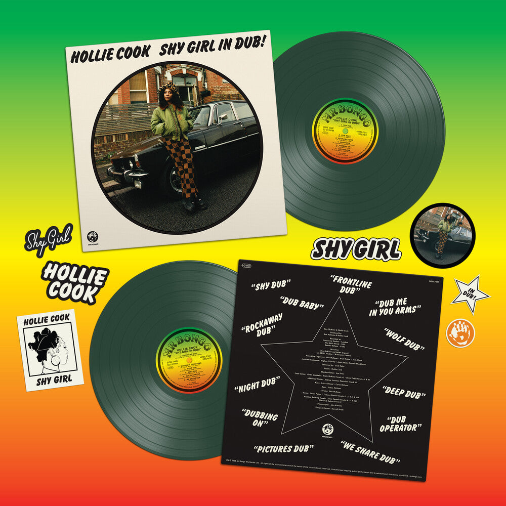 the album cover for Hollie Cook - Shy Girl In Dub - Green [Colored Vinyl] (Grn) [Limited Edition]