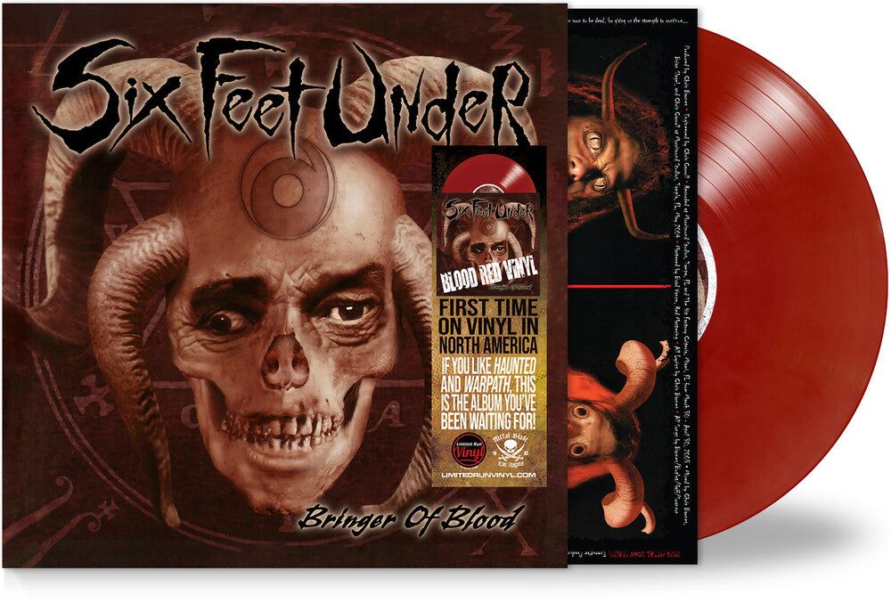 the album cover for Six Feet Under - Bringer Of Blood [Blood Red]