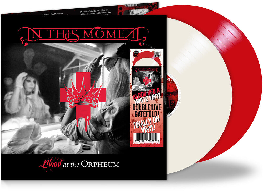 the album cover for In This Moment - Blood At The Orpheum-Live [Colored Vinyl]