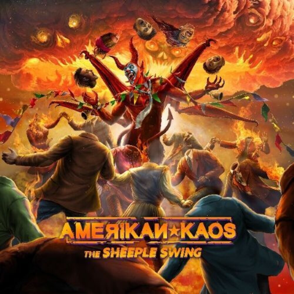 the album cover for Amerikan Kaos - Sheeple Swing [Colored Vinyl]