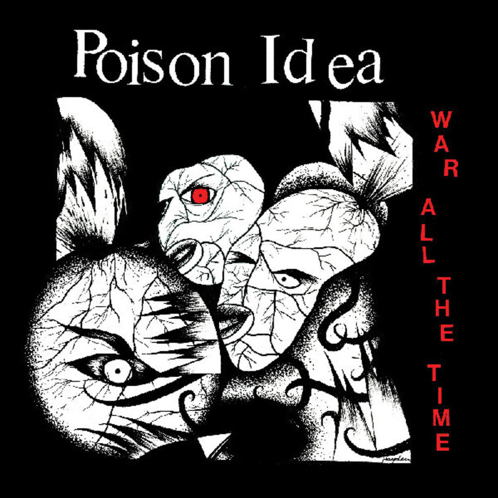 the album cover for Poison Idea - War All The Time [Opaque Green]