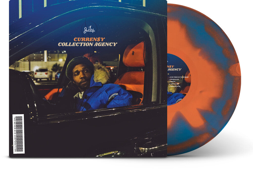 the album cover for Curren$y - Collection Agency [Blue/Orange]
