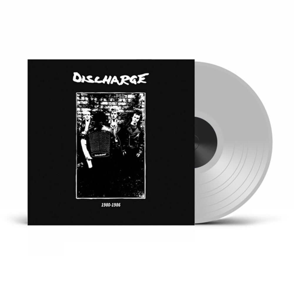 the album cover for Discharge - 1980-1986 - Uk Exclusive Clear Vinyl [Clear Vinyl] (Uk)