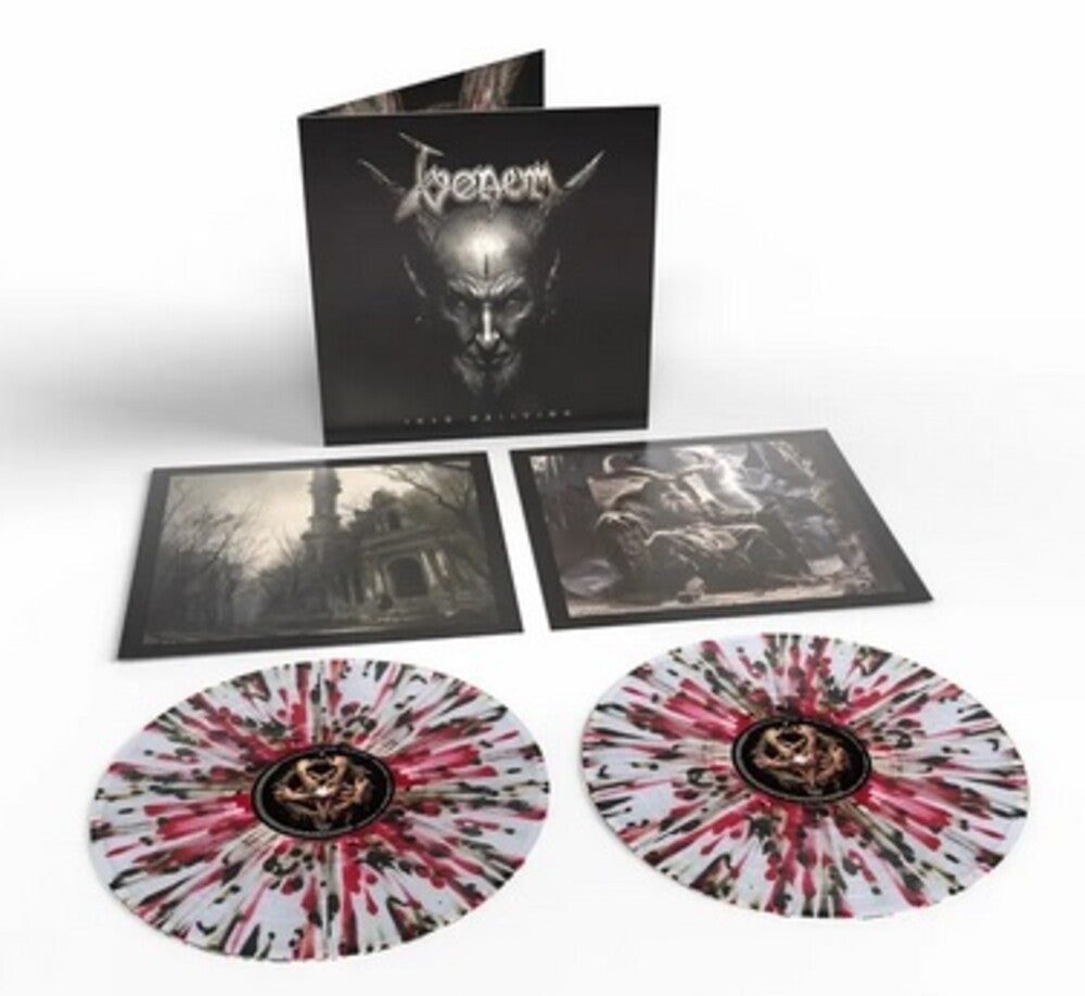 the album cover for Venom - Into Oblivion [Clear/Black/Red Splatter]