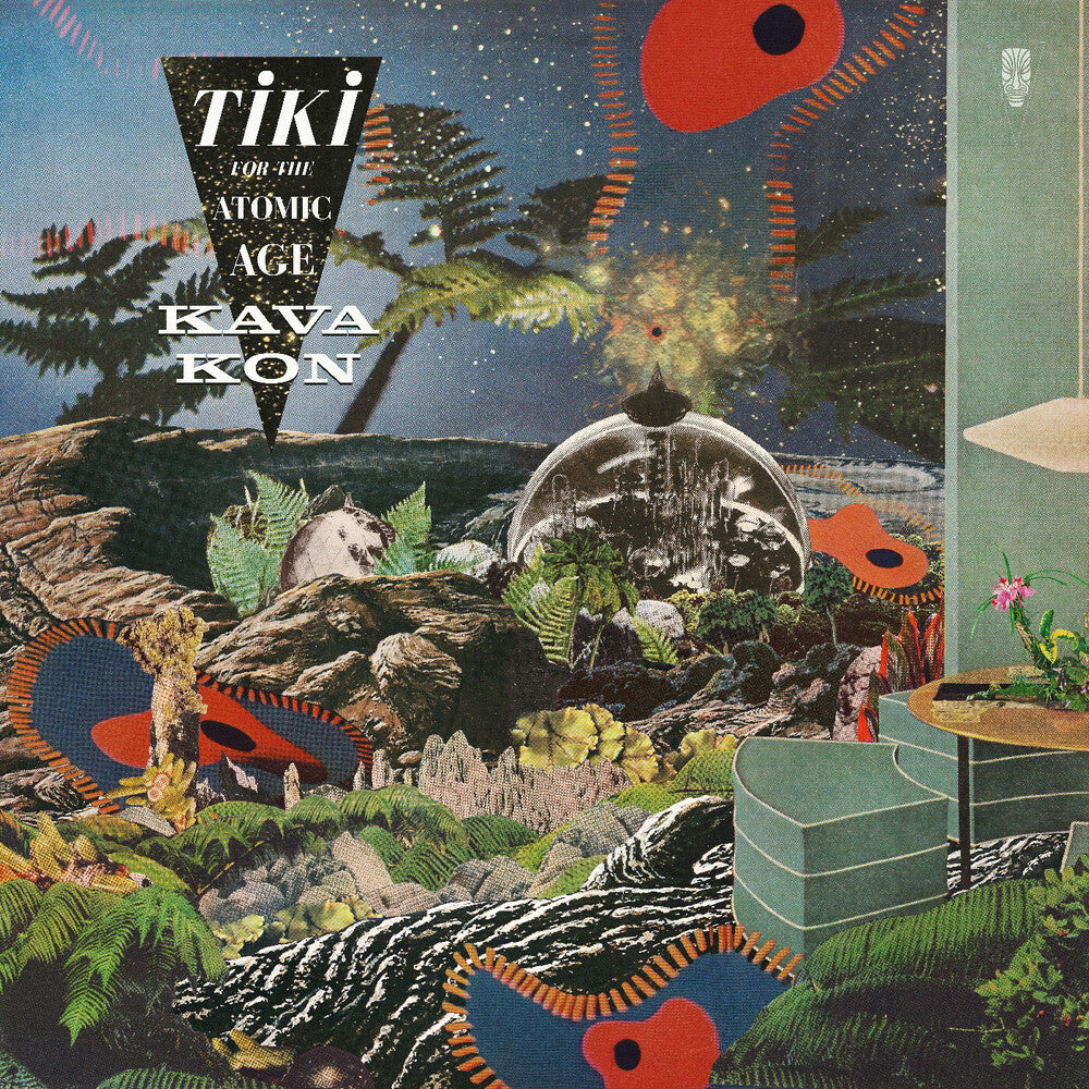 the album cover for Kava Kon - Tiki For The Atomic Age - Iridescent Green [Colored Vinyl]
